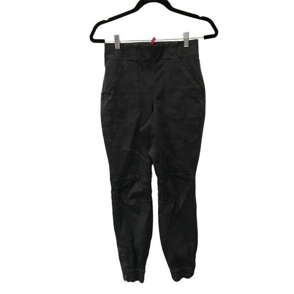 Spanx Black Joggers Size Small Classic Versatile Slimming Minimalist Shapewear